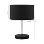 Opviq AYD-2850 Lámpara de mesa negra